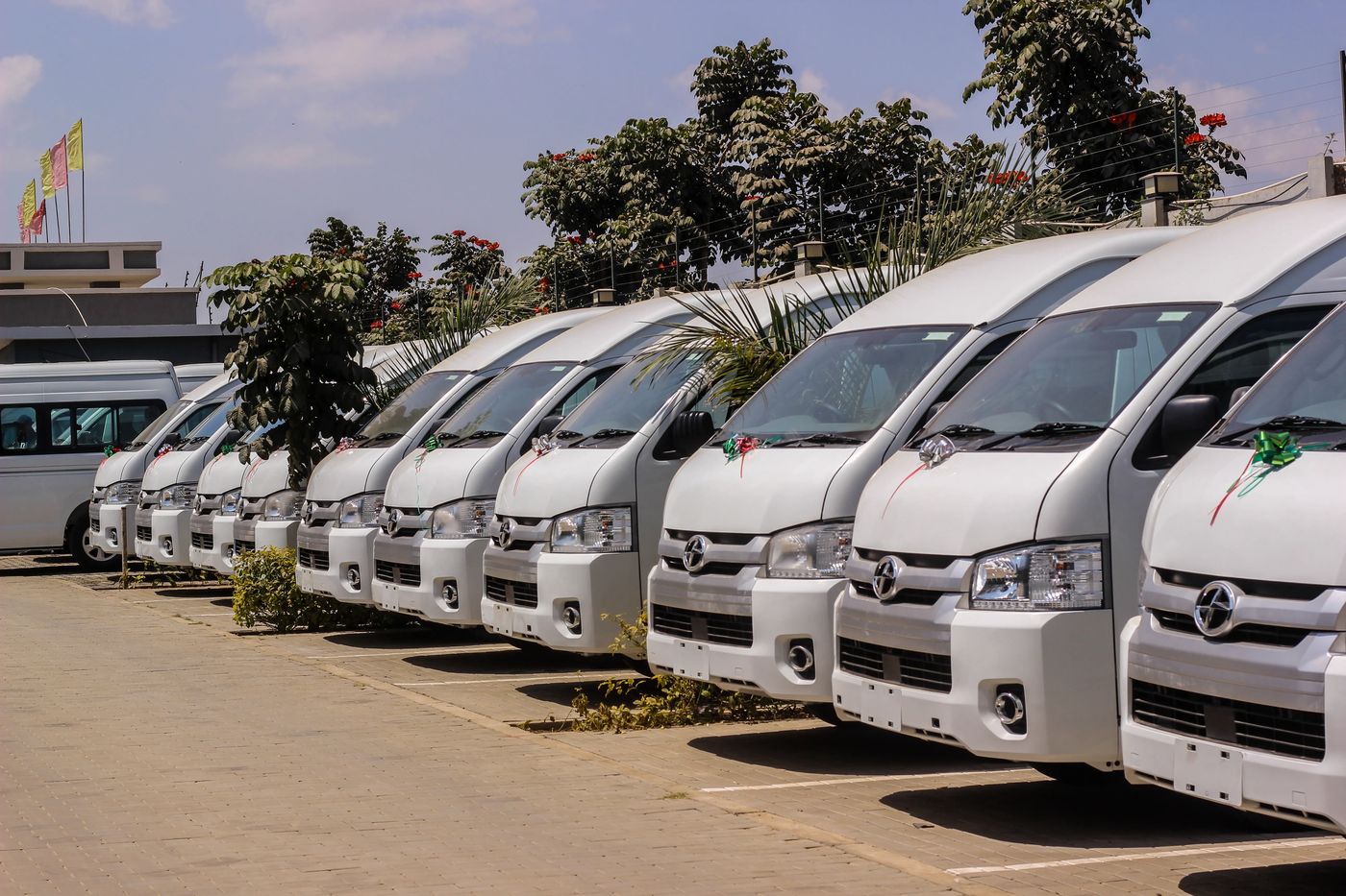 Rideence van fleet ready for deployment